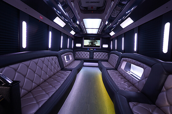 luxury limo bus